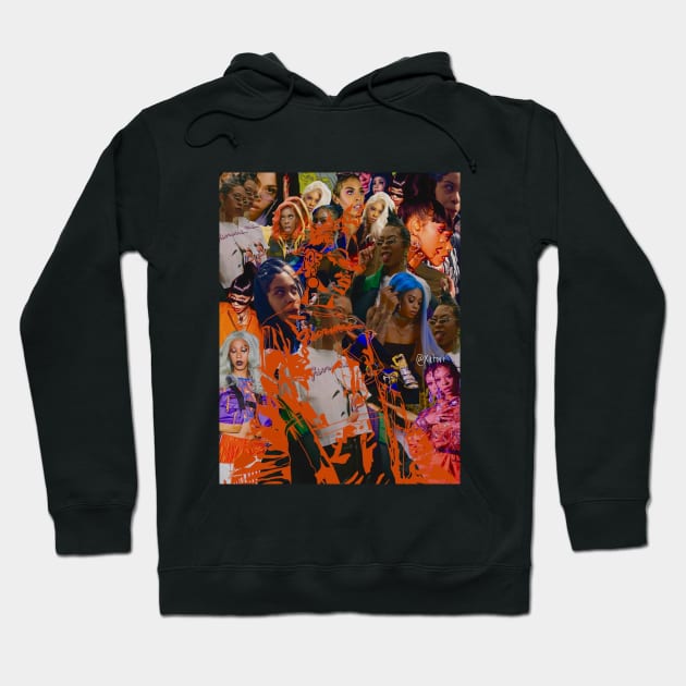 Rico Nasty Collage @Xetovi Hoodie by Xetovi